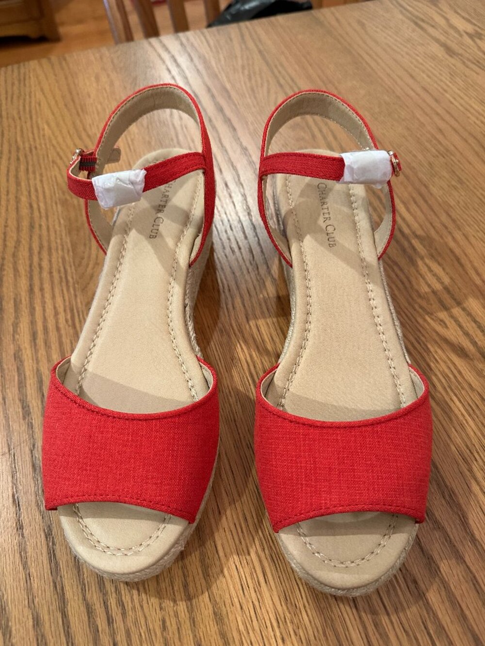Brand New in Box Charter Club Luchia red sandals